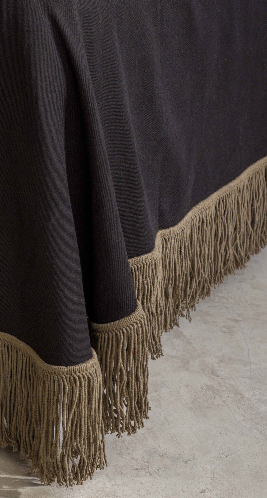 Black Travel Blanket